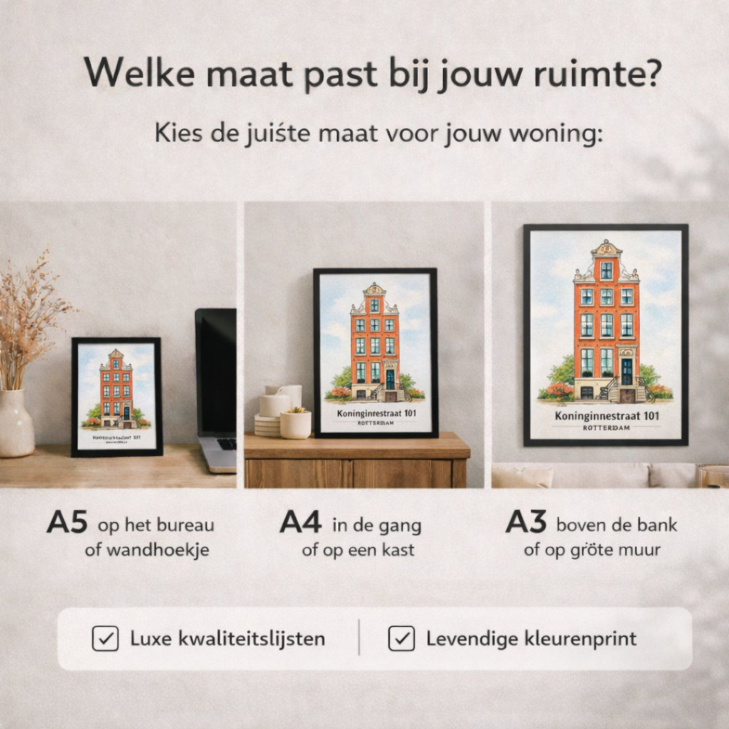 Huisportret in kleur – Ingekleurde illustratie van jouw huis