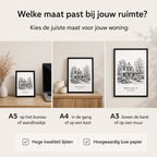 Housewarming cadeau van jou foto naar lijntekening