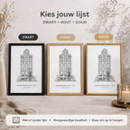Housewarming cadeau van jou foto naar lijntekening