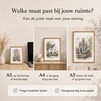 Huisportret Waterverf – Jouw huis als schilderachtig portret